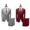 Costumes pour hommes Fabulous Business Suit plus taille Hommes à manches longues Slim Fit Formal séparés sans manches