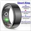 Grau R02 Smart Ring Multifunktioneller Schritt Gesundheit Tracker Herzfrequenzblut Sauerstoff Monitor wasserdichte Schlaf Fitness 240415