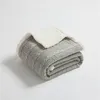 Blankets Wholesale Soft Cable Design Cotton Solid Chunky Knitted Throw Blanket For Winter