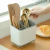 Keuken opslag chopstick drogen houder multifunctionele lepel doos plastic afvoerafvoer bestek mesvork rekken