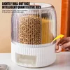 Storage Bottles Rice Round Dispenser Dry Food Sealed Safe And Healthy Tool For Cupboards Closets Countertops Cutlery