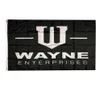 Wayne Enterprises Batman Flag Banner 3x5 stóp Man Cave Flaga zewnętrzna 100 pojedynczy warstwowa poliester 3x5 stóp FLAG1458254