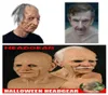 Masques de fête Old Man Scary Mask Halloween Full Head Latex Cosplay FEME FEMME FEMME RÉLIST CASHET ADULT4856487