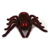 RC Spider Eye Shine Halloween Simulation Scary Plush Creepy Tarantula Remote Control Tricky Cockroach Soft Prank Lizard Kid Toy 240408