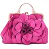 Bag Cross Border Supply Winter Bags In 2024 Women's Rose Flower Handbag Fashion Leisure Shoulder