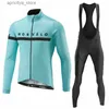Jersey de cyclisme sets Morvelo Pro Team 2023 Spring and Fall Mens Long Seve Cycling sets bicyc vêtements vêtements de VTT costumes ropa ciclismo l48