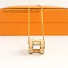 Designer classico di lusso H collane a pendente Donne 18k oro collana design di lusso gioielli colorato ipoallergenico