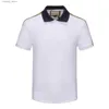 Men's Polos Mens Designer Polo Shirts Luxury Polos Casual Mens T Shirt Snake Bee Letter Print Embroidery Fashion High Street Man ff Tee Top L49