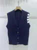 Chandails pour femmes Prippy Student Style Sweater Vest Grey Color Twist Twist Chilks Tanks tricot Coat Camis Pull