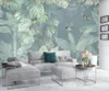Wallpapers Custom 3D Mural Wallpaper Nordic Vintage Hand-painted Tropical Plants TV Background Wall Decorative Painting