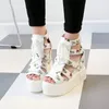 Fitness Shoes Summer Beach Wave Floral Wedge Sandals Women Torno