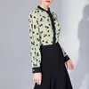 Damesblouses Birdtree vrouwen boogkraag