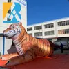 Anpassad Zoo Park enorm uppblåsbar tigerdjur för evenemangsfestdekoration