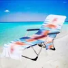 Zakłada krzesełka kolorowy pokrowca na ręczniki plażowe szezlong z mikrofibry z bocznymi kieszeniami do basenu Sun Lounger El Garden