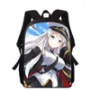 Sacs d'école Azur Lane Migne Cartoon Girl 16 "3D Print Kids Sac à dos Primaire pour les filles Back Back Pack Étudiants Livre