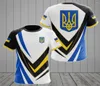 Men039s T-shirts Ukraine Men39 Tshirts Ukrainian Flag Shirt 3D imprimé ONECK surdimensionné surdimension