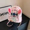Kawaii Anime Blue Pink Plush Doll Backpack Children's Cute Cartoon Angel Backpack Holiday Soft Christmas Gift
