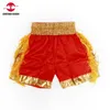 Muay Thai Shorts Tassels Gold Boxing Mens Damen Kinder Satin MMA Pants Gym Sport Sport Match Kampf Kickboxing -Trainingskleidung 240402