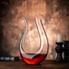 High Grade Big Decanter 1500ML Handmade Crystal Glass Wine Whisky Brandy Champagne Dispenser Glasses Bottle For Family Bar Gift 240415