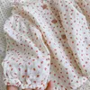 衣類セット6m〜9m 18m 24m 3t女の子シャツベビーフラワーコットンリネンブラウス生まれソフトボタンダウンオーバーシャ​​ツ幼児幼児