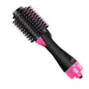 Hair Curlers Straighteners Hot air comb 2 in 1 negative ion hair dryer curler straight H240415