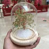 Figurines décoratives mini cristal naturel vert péridot quartz gemmoney arbre feng shui richesse décor de fête miniature cadeau