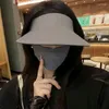 Wide Brim Hats Easy To Carry Foldable Sunscreen Hat Female Summer Anti-ultraviolet Outdoor Outing Hollow Cap Sunshade Fashion Sun