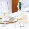 Party Supplies 5st/Set Clear Arch Acrylic Sign med Stand Blank Arched Round Top Sheet For Wedding Reception Event Restaurant