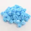 Dekorativa blommor 100st Simulering Foam Rose Head Realistic For DIY Fall Wedding Centerpieces