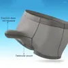 Sous-pants Hommes légers sous-vêtements pour hommes de la soie de glace des hommes de conception de nez d'éléphant High Elasticity Slim Fit sous-vêtements avec pour le confort