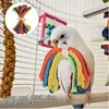 Other Bird Supplies Toy Parrot Climbing Rope Cage Hanging Rod Cotton Parakeet Training Chew Pet Toys For Parrots