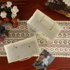 Gift Wrap 12 Pcs/Lot Multi-Style Retro Light Luxury White Cowhide Embossed Bag Birthday Packaging Paper