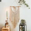 Tapissries macrame tassel tapestry vägg hängande boho heminredning juldekoration bohemian vävt bröllopsfest hus