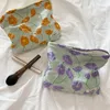 Förvaringspåsar 1st kvinnor reser kosmetisk påse lättnad blommor utgör arrangör mode duk tvätt blyertspäska