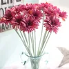 Flores decorativas 10pcs simulação falsa artificial Seda Gerbera Daisy Bouquet Brides Damaid para festa de casamento em casa natal