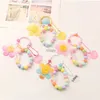 Tornari percorsi Candy Creative Candy Color Keyring Face Sun Flower AirPods Keyfob Penderant Women Mobile Telefono perle a sospensione Tornario