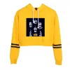 Рэппер KMN Gang Top Top Hoodie Harajuku укороченная толстовка уличная одежда