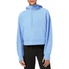 Sweats à capuche féminine à moitié zipped Quarter Fall Pullover up Up 2024 Tenues Sweatshirt hivernal enlece