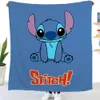 Cartoon Stitch Star Baby Baby Flanela Blanket Ar condicionado cobertor cobertor Sofá Melhor qualidade