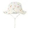 Baby Cotton Bucket Hat Dzieci filtra przeciwsłoneczne Outdoor Caps Boys Girl