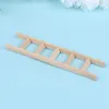 Garden Decorations 2 Pcs House Ladder Ornament DIY Craft Accessory Miniature Ornaments Ladders Decor Wooden Stairs Layout Props For