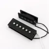 Kablar Donlis 1 Set 5 String P Bass pickup med Flatwork Alnico 5 stavar i svart färg för kvalitetsgitarrbas