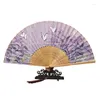 Dekoracyjne figurki 1PCS Vintage Folding Fan Chiński japoński w stylu Japończyny Classical Thaneczny Wystrój imprezowy wystrój imprezowy