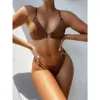 2024 Nouveau maillot de bain unique Split Womens Swimsuit Color Color Pit Fit tissu sexy bikini