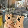 Plush Dolls Animal Plush 10cm Doll Hoofdtooi Mantelpoppen Keychain Handmade speelgoed voor kinderen Geschenken Kerstdecoratie 2023 Y240415