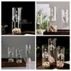 Candle Holders Cylindrical Oil Lamp Clear Glass Tea Light Holder Pillar For Wedding Home Party Decoration