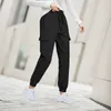 Pantalones para mujeres Mujeres para mujeres Sports Folle de chándal de yoga Fitness Cargo de cintura alta Jogging Pantalones de Mujer