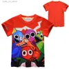 Vêtements de vêtements gibier enfants cosplay t-shirt filles garçons manches courtes caricatures d'été