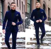 Dark Blue One Button Velvet Mens Prom Suits Notched Lapel Celebrity Wedding Suits For Men Tuxedos Two Pieces Blazers Jacket Pan3644994