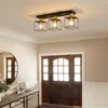 Ceiling Lights Flush Mount Light E26 Base Modern Design Square Decorative Lamp No Bulbs